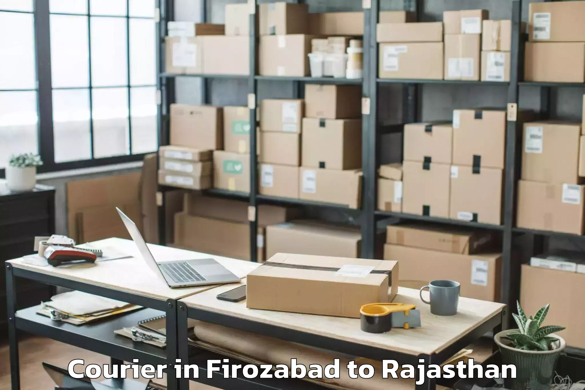 Book Your Firozabad to Malsisar Courier Today